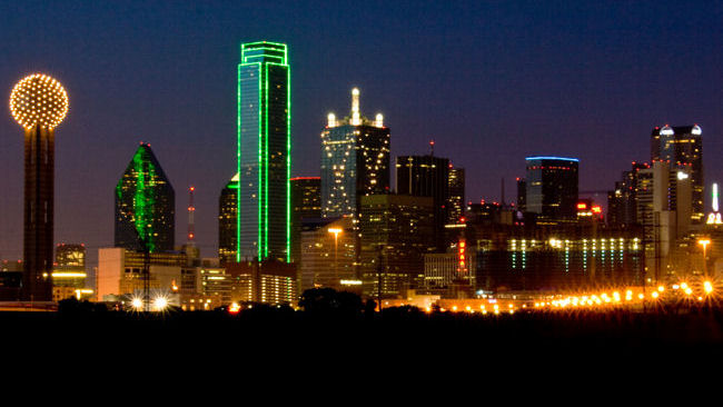 Dallas+texas+skyline+at+night